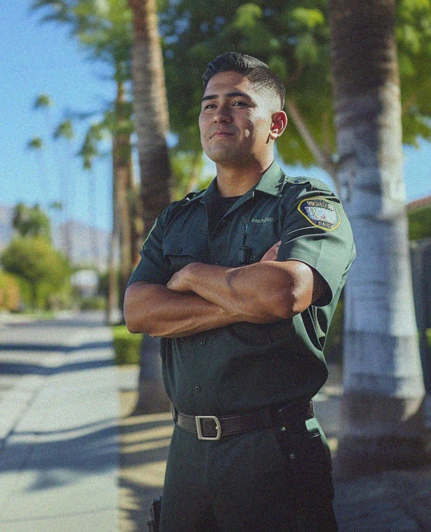 Security Guard Outside Palm Springs